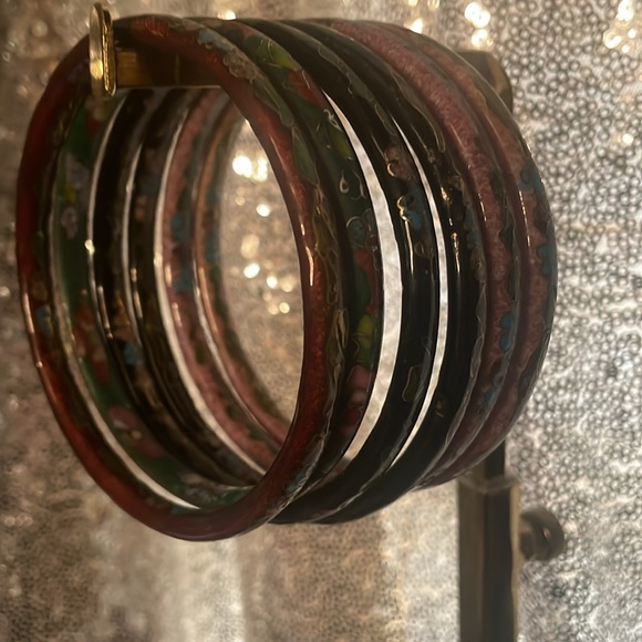 Purple enamel bracelet - Picture 3 of 3